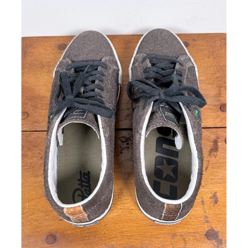 Converse Patta X One Star Pro Low 4 leaf Clover Shoes Mens Java Brown - Sz 10